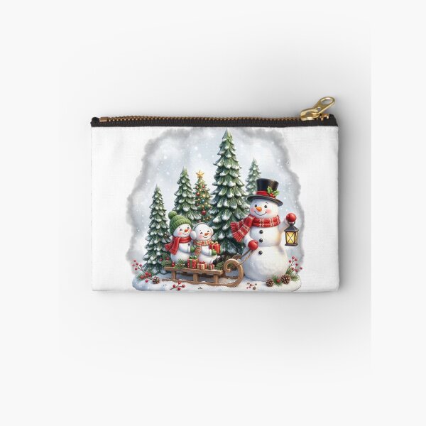 Item preview, Snowman Family Winter Scene designed and sold by InkShiftLabs.