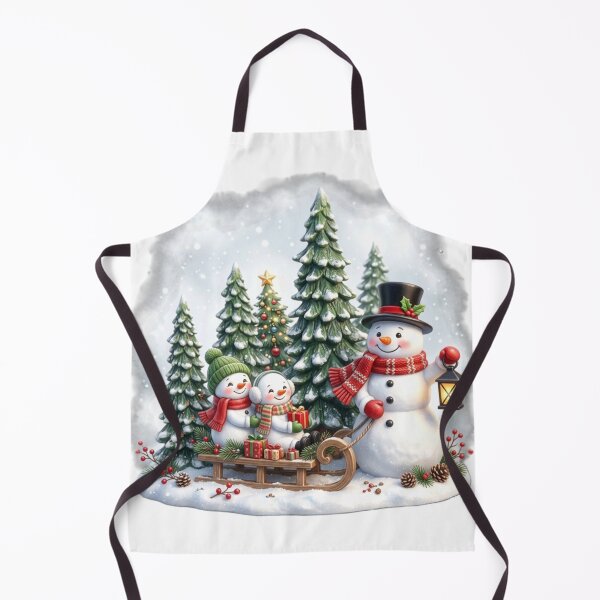 Item preview, Snowman Family Winter Scene designed and sold by InkShiftLabs.