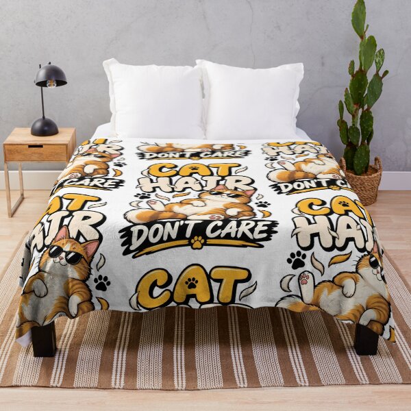 Item preview, Cat Hair Don't Care designed and sold by Ahsacom.