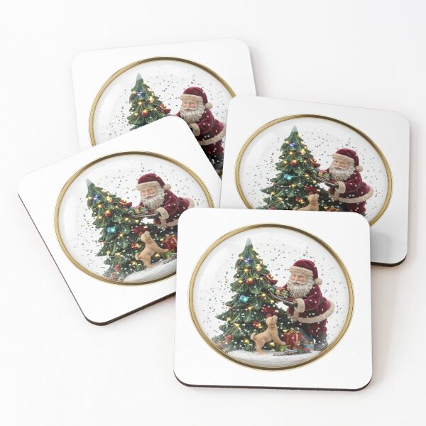 Item preview, Santa and Puppy designed and sold by InkShiftLabs.