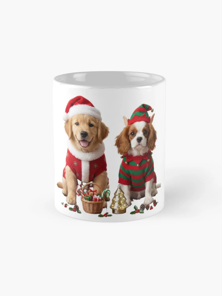 Thumbnail 4 of 6, Coffee Mug, Dogs Christmas designed and sold by InkShiftLabs.