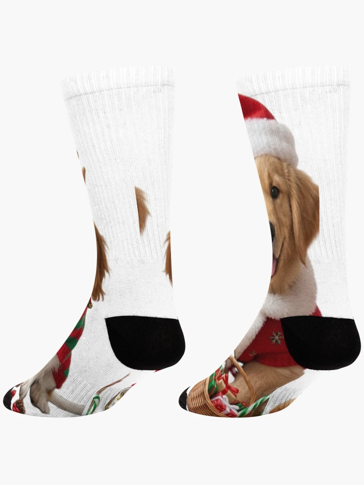 Thumbnail 4 of 5, Socks, Dogs Christmas designed and sold by InkShiftLabs.
