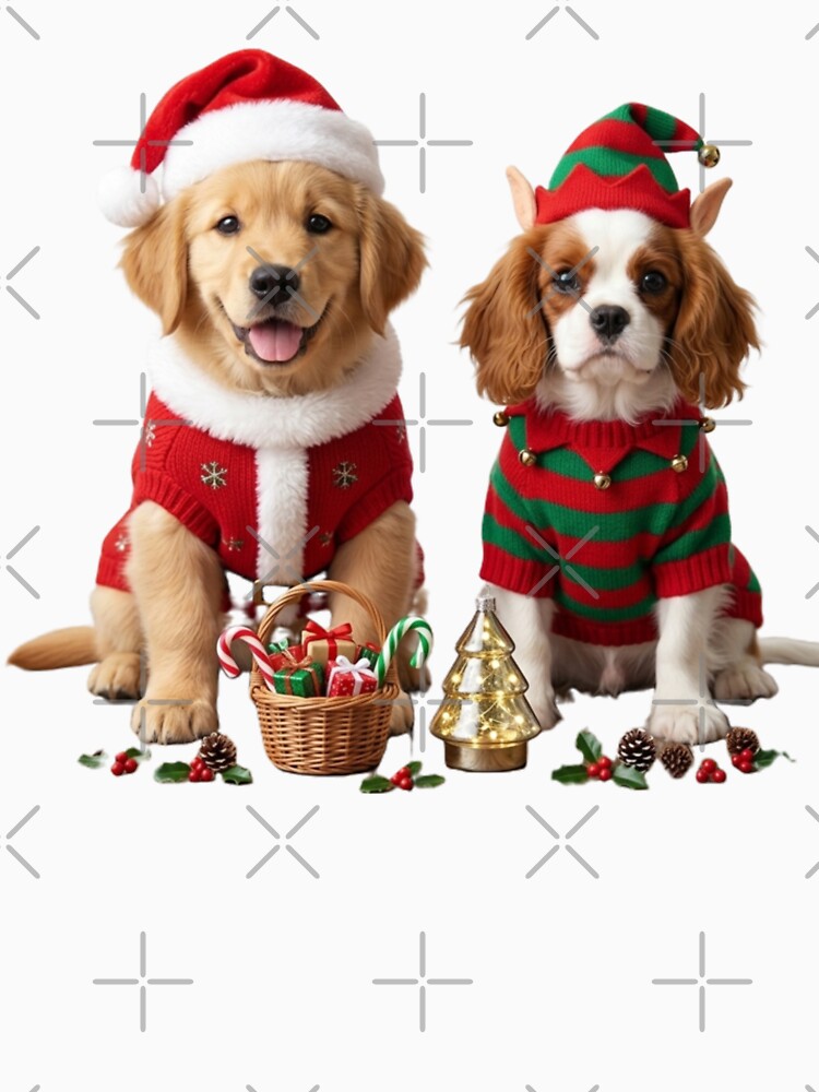 Thumbnail 6 of 6, Pullover Hoodie, Dogs Christmas designed and sold by InkShiftLabs.