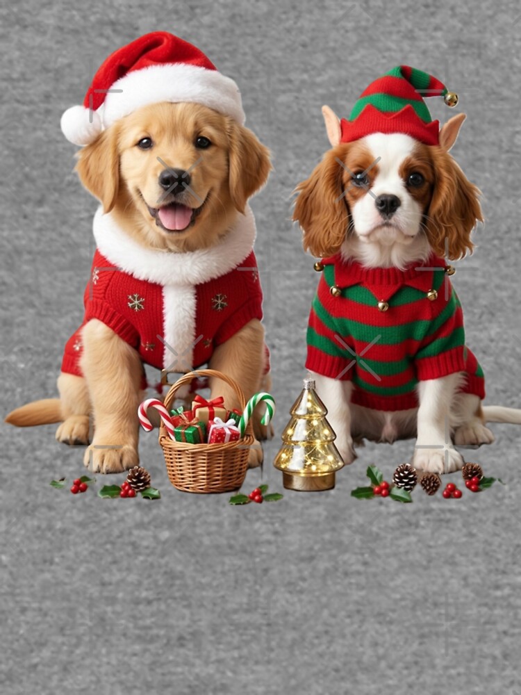 Thumbnail 6 of 6, Lightweight Sweatshirt, Dogs Christmas designed and sold by InkShiftLabs.
