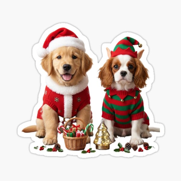 Item preview, Dogs Christmas designed and sold by InkShiftLabs.
