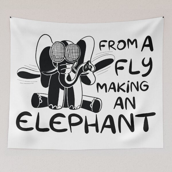 Item preview, From a fly making an elephant - Van een vlieg een olifant maken designed and sold by Happea.