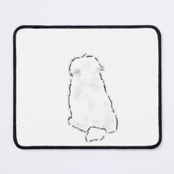 Item preview, Cute Fluffy White Dog Back View Art designed and sold by raun.draw.