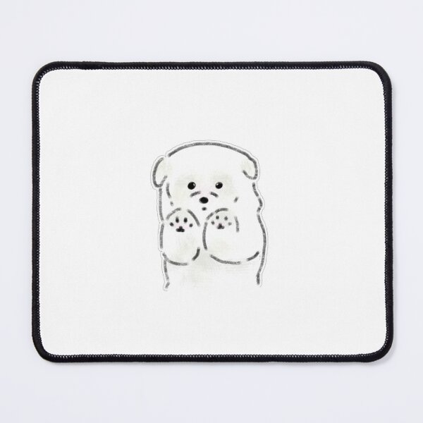 Item preview, Cute White Dog Showing Paws Puppy Art designed and sold by raun.draw.