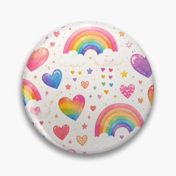 Item preview, Hearts and Rainbows designed and sold by GoodVibesGraphix.