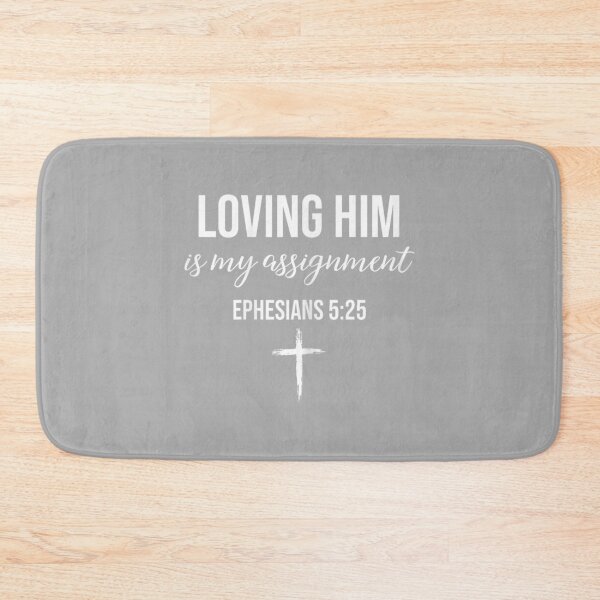 Item preview, Loving Her Loving Him is My Assignment Christian Couple designed and sold by ArleneRowe.