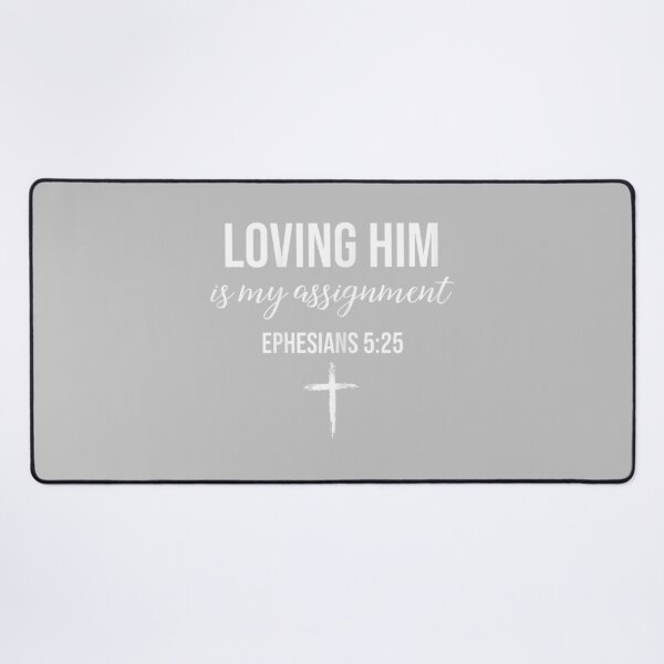 Item preview, Loving Her Loving Him is My Assignment Christian Couple designed and sold by ArleneRowe.