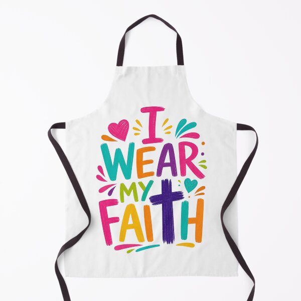 Item preview, I Wear My Faith Colorful Christian Faith Design designed and sold by Rosie's Wildflower Boutique.