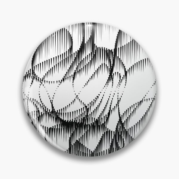 Item preview, Black and white wavy lines abstract design designed and sold by Blooom313.