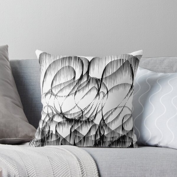 Item preview, Black and white wavy lines abstract design designed and sold by Blooom313.