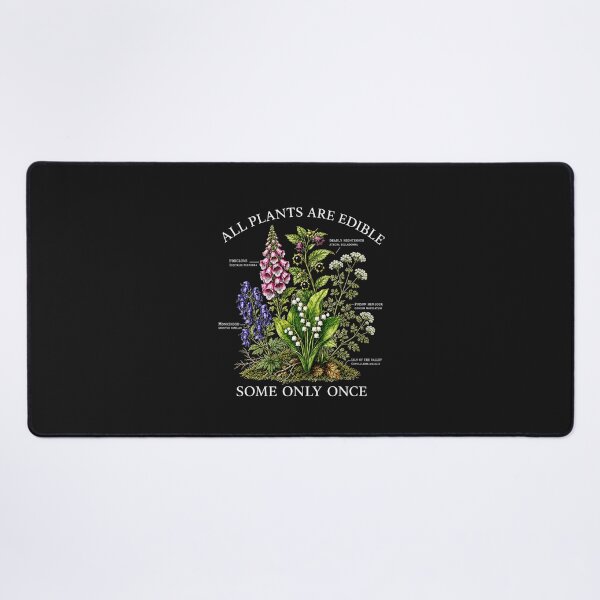 Item preview, All Plants are Edible Some Only Once Funny Botanical Design designed and sold by FrankIsabel.