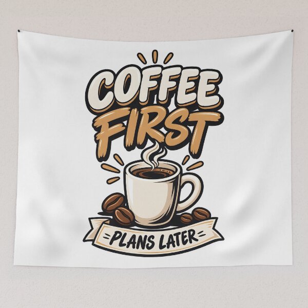 Item preview, Coffee First Plans Later designed and sold by Ahsacom.