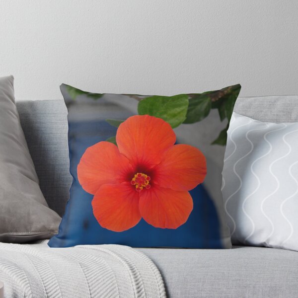 Item preview, Red Hibiscus Flower on a Greek Island designed and sold by olivia-wilbur.
