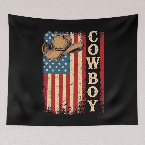Item preview, Cowboy Western Country Rodeo Southern Us Flag designed and sold by haris-rana-wren.