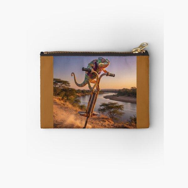 Item preview, Determined Chameleon Hops Hops Down the River Bank designed and sold by Tridentulus.
