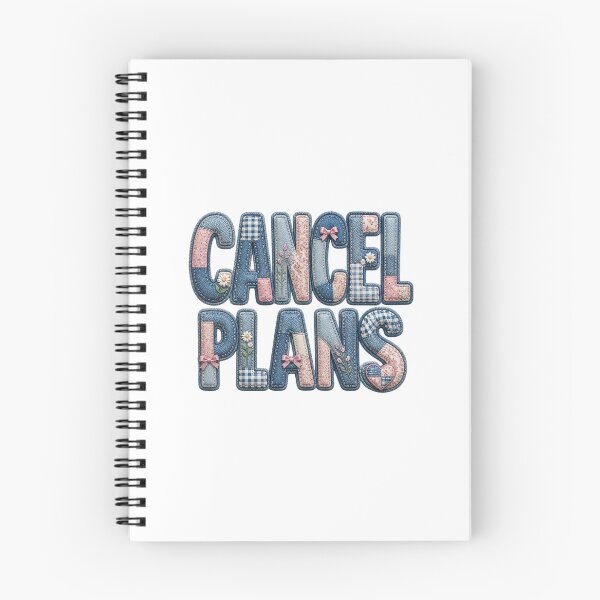 Item preview, Cancel Plans Patchwork Denim Typography designed and sold by DonnaByPT.
