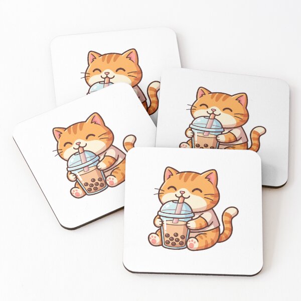 Item preview, Cute Kawaii Boba Cat Bubble Tea designed and sold by pattman.