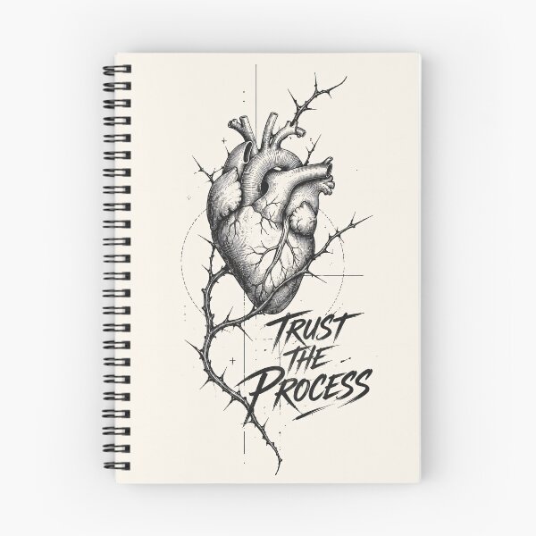 Item preview, Trust The Process Anatomical Heart Print | Dark Academia Motivational Wall Art designed and sold by SoftSpaceDesign.
