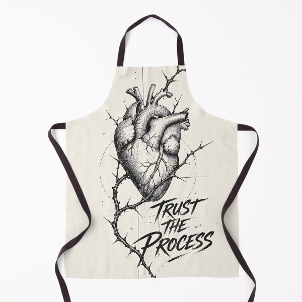 Item preview, Trust The Process Anatomical Heart Print | Dark Academia Motivational Wall Art designed and sold by SoftSpaceDesign.