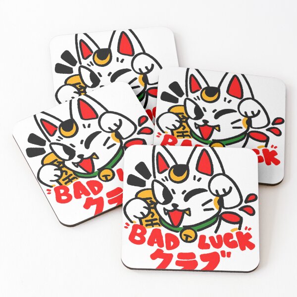Item preview, Midnight Fortune: Black Maneki-Neko Bad Luck Club designed and sold by NevercontentJAP.