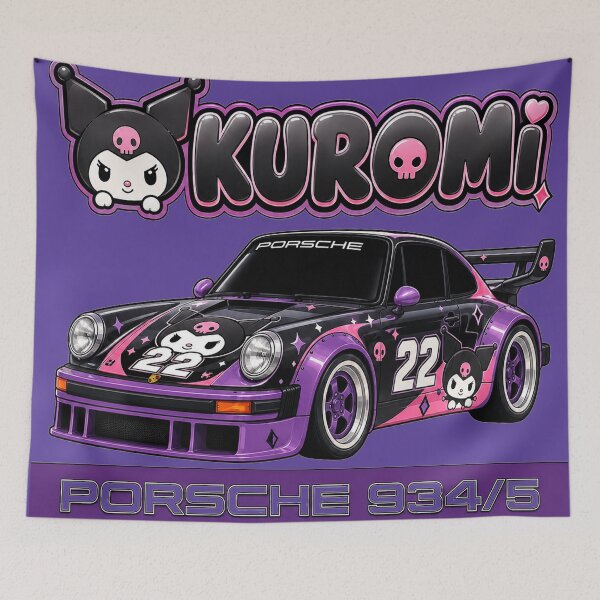 Item preview, Kuromi Black and Purple Porsche 934/5 designed and sold by jubileuuu.