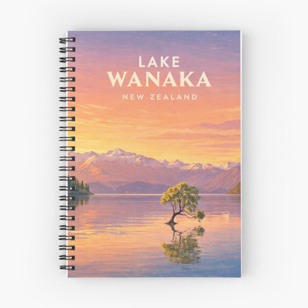 Item preview, Lake Wānaka Sunset with Lone Tree and Southern Alps designed and sold by Places On Earth.