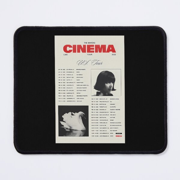Item preview, The Marias Cinema Tour 2022 Poster With Dates designed and sold by TwoXDesign.