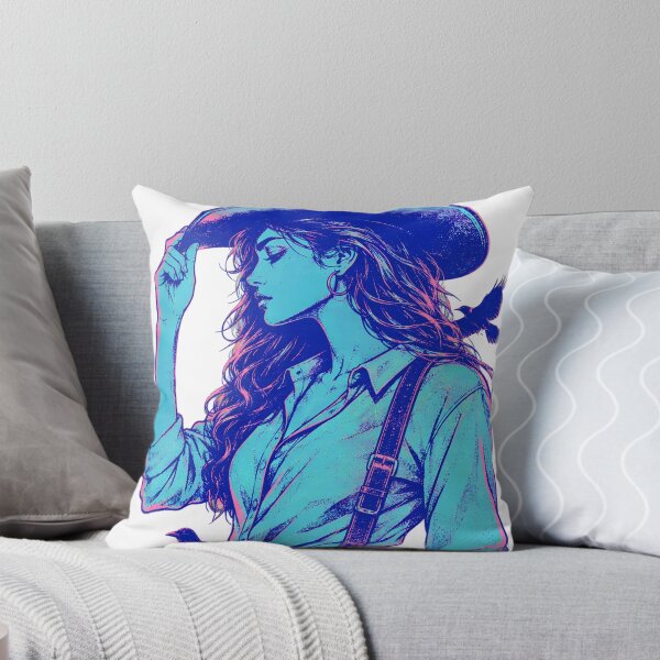 Item preview, Neon Cowgirl and Raven Western Americana designed and sold by BeyondSeas.