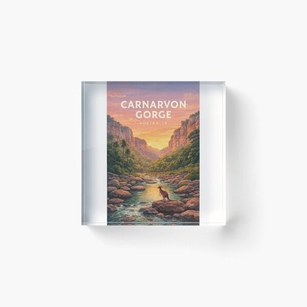 Item preview, Carnarvon Gorge Sunset Valley in Queensland Australia designed and sold by Places On Earth.