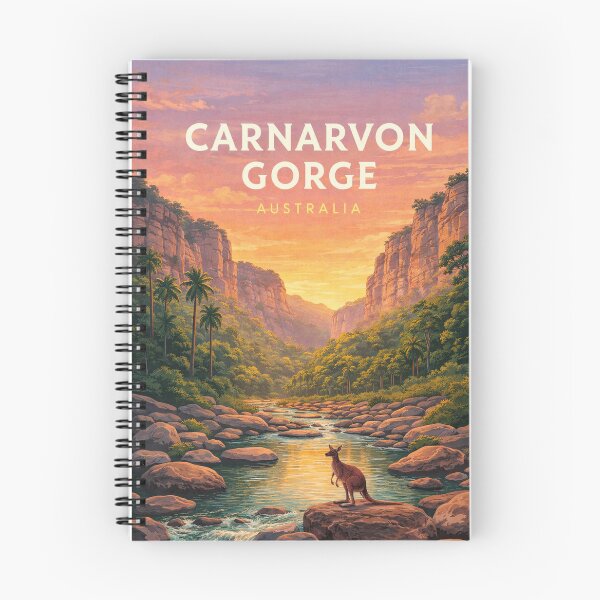 Item preview, Carnarvon Gorge Sunset Valley in Queensland Australia designed and sold by Places On Earth.