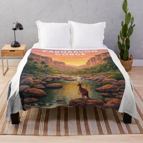 Item preview, Carnarvon Gorge Sunset Valley in Queensland Australia designed and sold by Places On Earth.