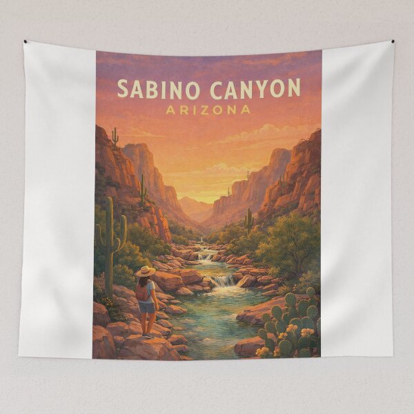Item preview, Sabino Canyon Arizona Sunset in the Santa Catalina Mountains designed and sold by Places On Earth.