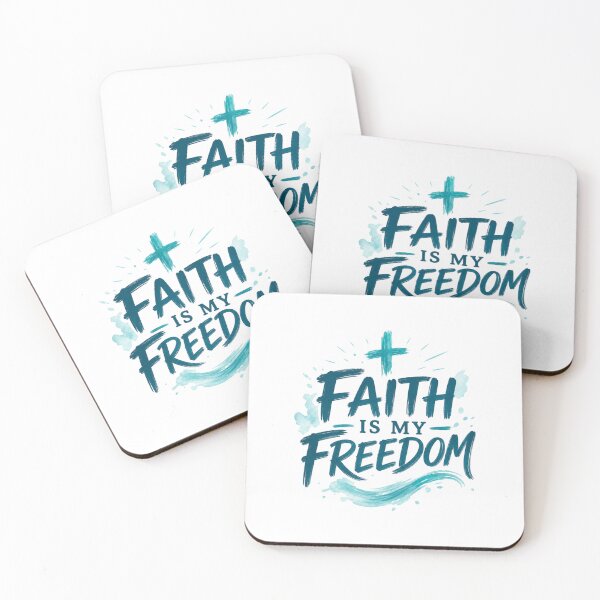 Artikelvorschau, Faith Is My Freedom Cross Watercolor Design entworfen und verkauft von Rosie's Wildflower Boutique.