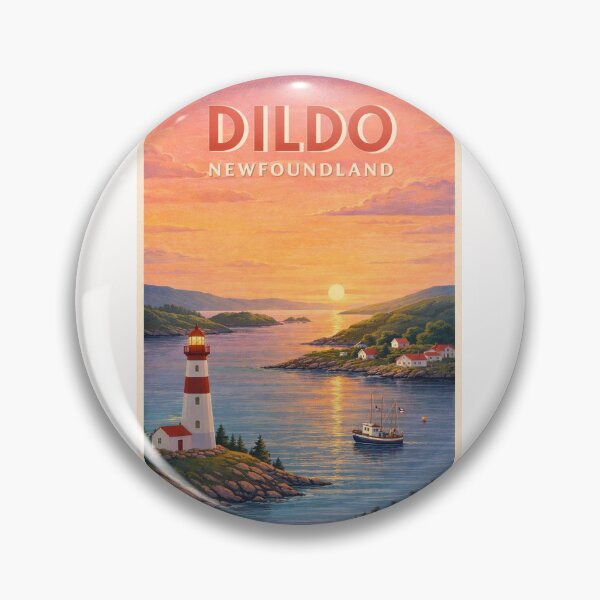 Item preview, Dildo Newfoundland Sunset Harbour with Lighthouse and Trinity Bay designed and sold by Places On Earth.