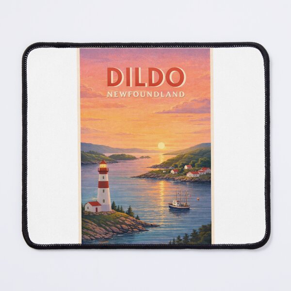 Item preview, Dildo Newfoundland Sunset Harbour with Lighthouse and Trinity Bay designed and sold by Places On Earth.