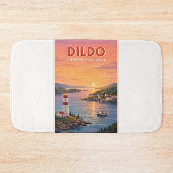 Item preview, Dildo Newfoundland Sunset Harbour with Lighthouse and Trinity Bay designed and sold by Places On Earth.