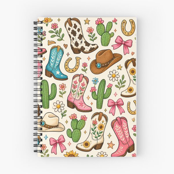 Item preview, Cowboy Boot Mini Print | Cute Western Cowgirl Boots Floral Pattern designed and sold by RJACreative.