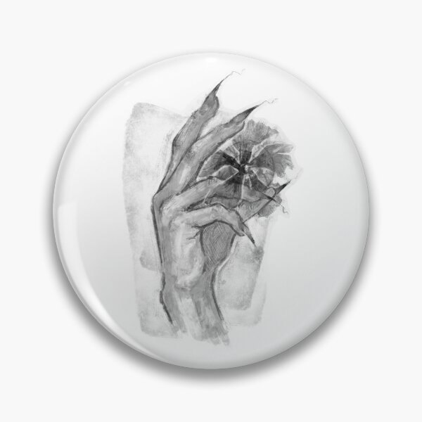 Item preview, FLORAL EYE HAND GREYSCALE designed and sold by melyverso.