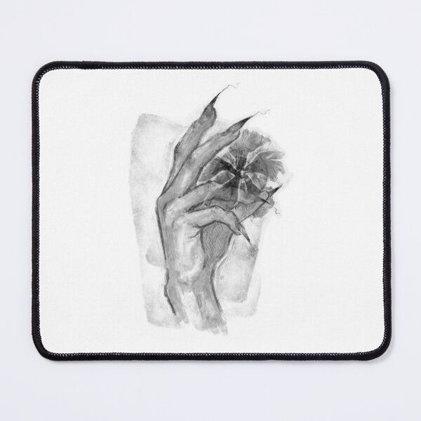 Item preview, FLORAL EYE HAND GREYSCALE designed and sold by melyverso.