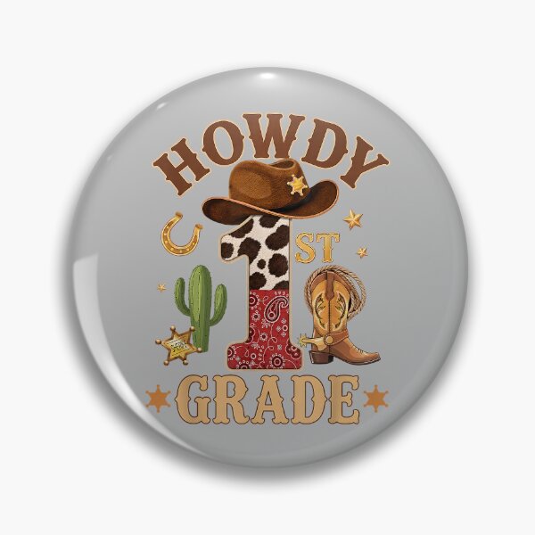 Item preview, Howdy 1st Grade Back to School Teacher Kids Western Rodeo designed and sold by mjohnson9.