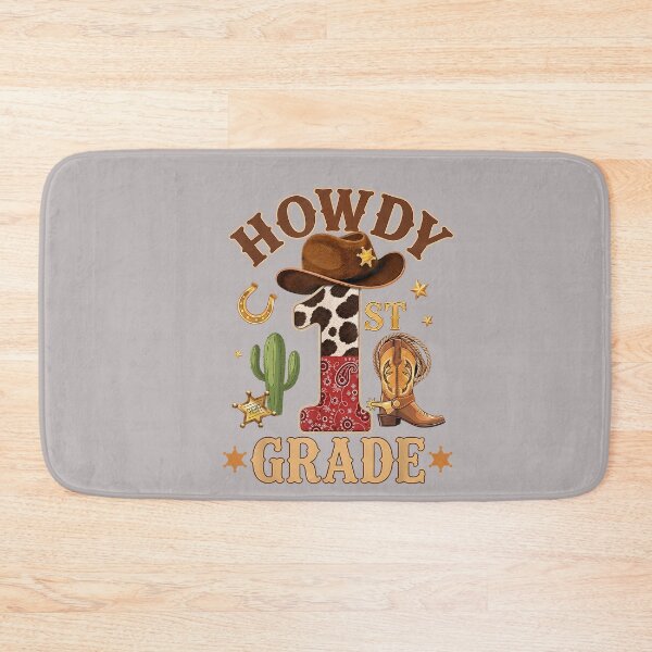 Item preview, Howdy 1st Grade Back to School Teacher Kids Western Rodeo designed and sold by mjohnson9.
