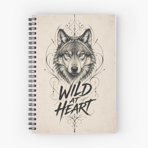 Item preview, Wild at Heart Wolf Print | Gothic Dark Academia Wall Art | Vintage Line Art Illustration | Moody Animal Poster designed and sold by SoftSpaceDesign.