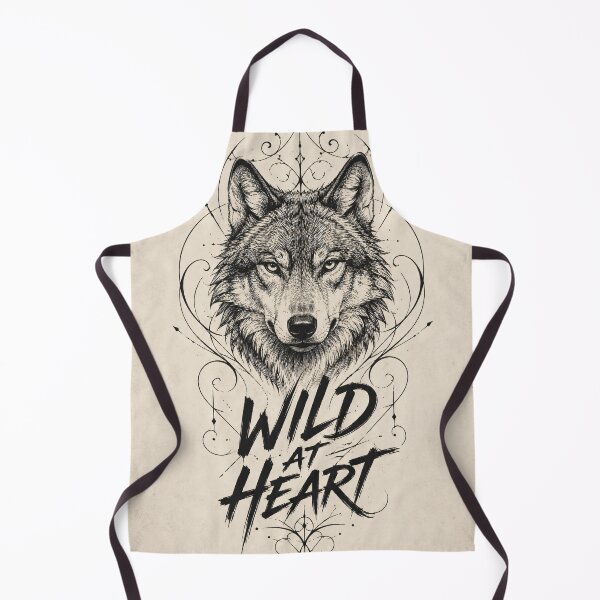 Item preview, Wild at Heart Wolf Print | Gothic Dark Academia Wall Art | Vintage Line Art Illustration | Moody Animal Poster designed and sold by SoftSpaceDesign.