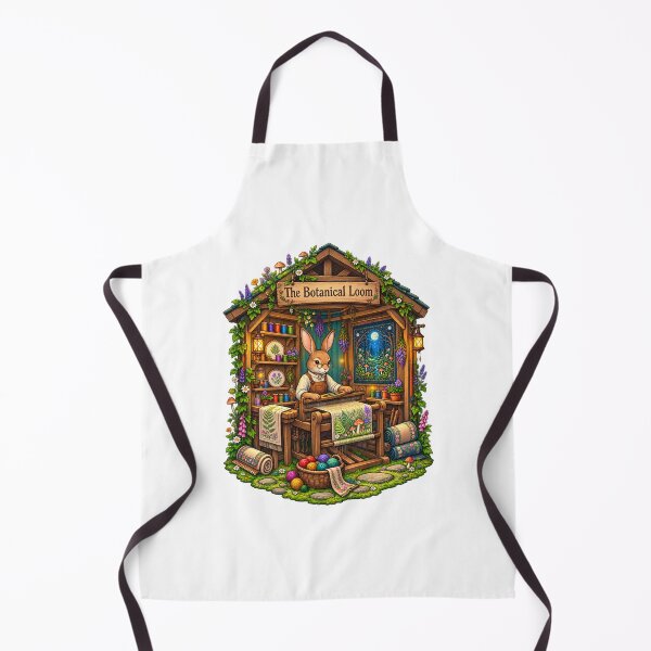 Item preview, The Botanical Loom | Woodland Rabbit Weaver | Botanical Tapestry Workshop designed and sold by MrDev.