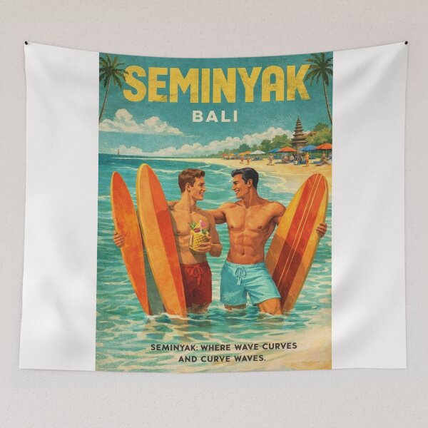 Item preview, Seminyak Bali Tropical Coast at Sunset Gay Tourism designed and sold by Places On Earth.