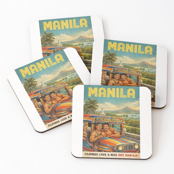 Item preview, Manila Philippines with Colorful Jeepney and Taal Volcano Scenery designed and sold by Places On Earth.
